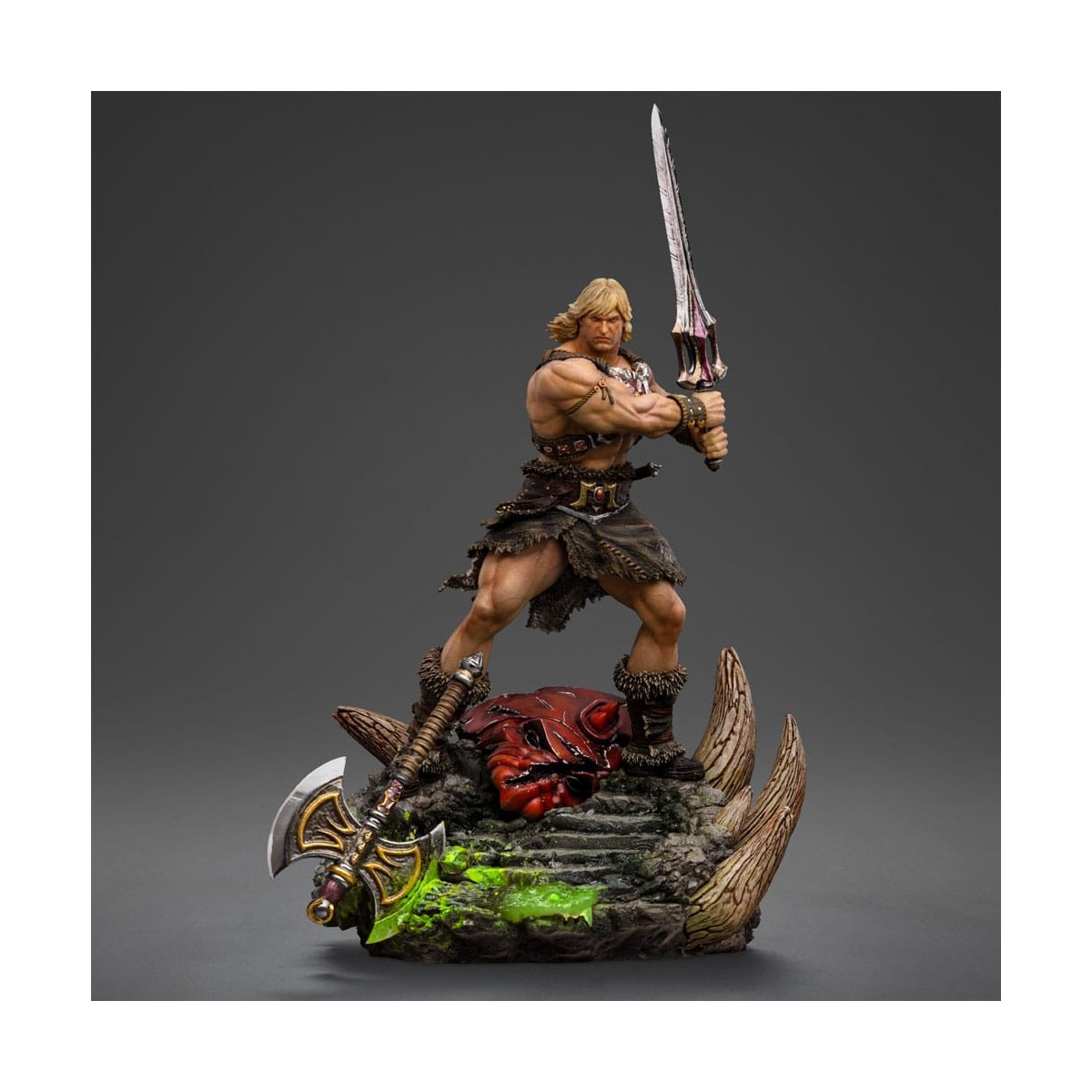 Iron Studios - HE-MAN UNLEASHED Deluxe Art Scale 1/10 - Masters of the Universe - Masters del Universo