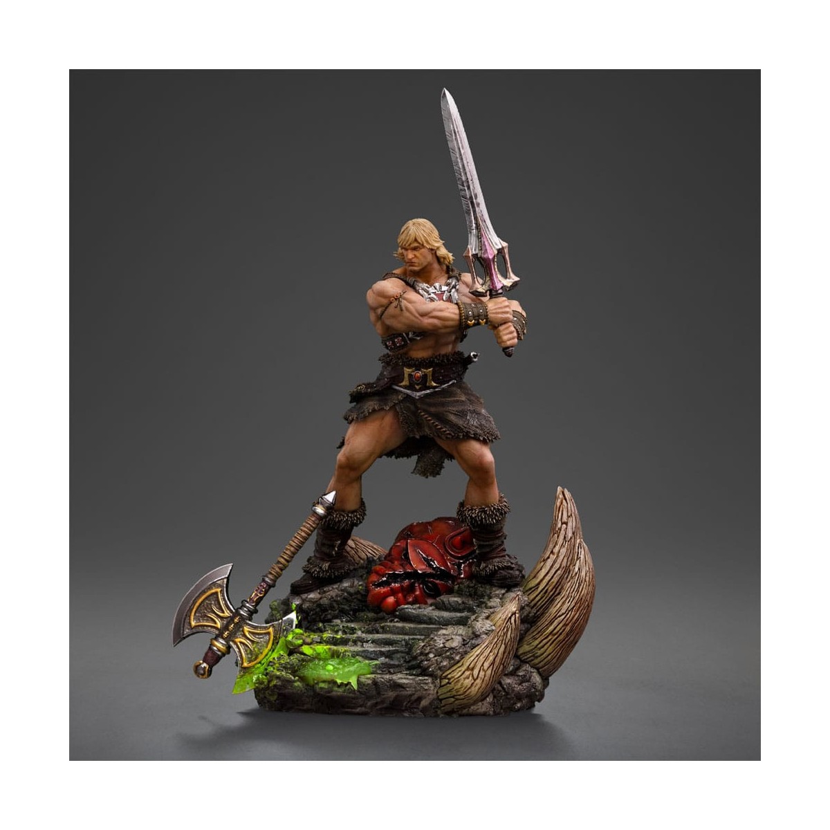 Iron Studios - HE-MAN UNLEASHED Deluxe Art Scale 1/10 - Masters of the Universe - Masters del Universo