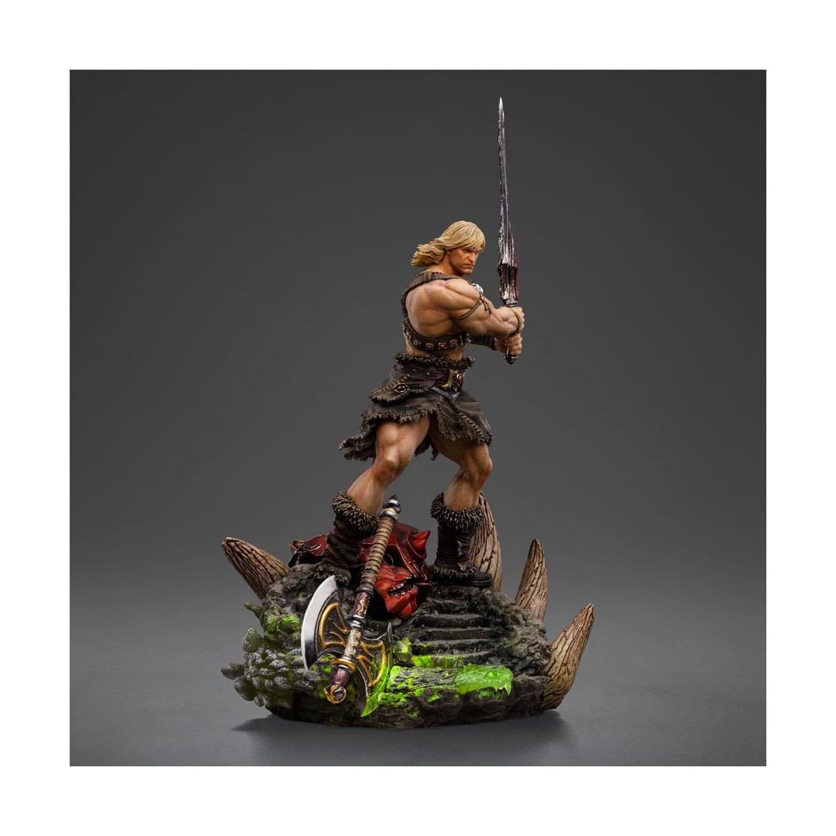 Iron Studios - HE-MAN UNLEASHED Deluxe Art Scale 1/10 - Masters of the Universe - Masters del Universo