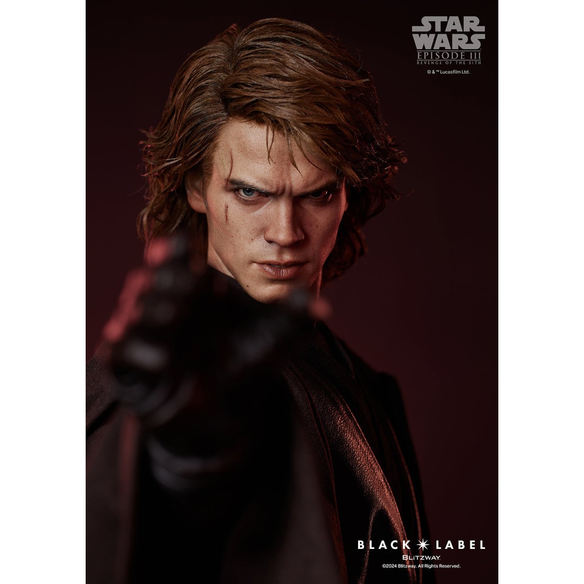 Estatua Blitzway Superb Scale - Anakin Skywalker Etiqueta Negra 002 1/4 - Star Wars Episodio III