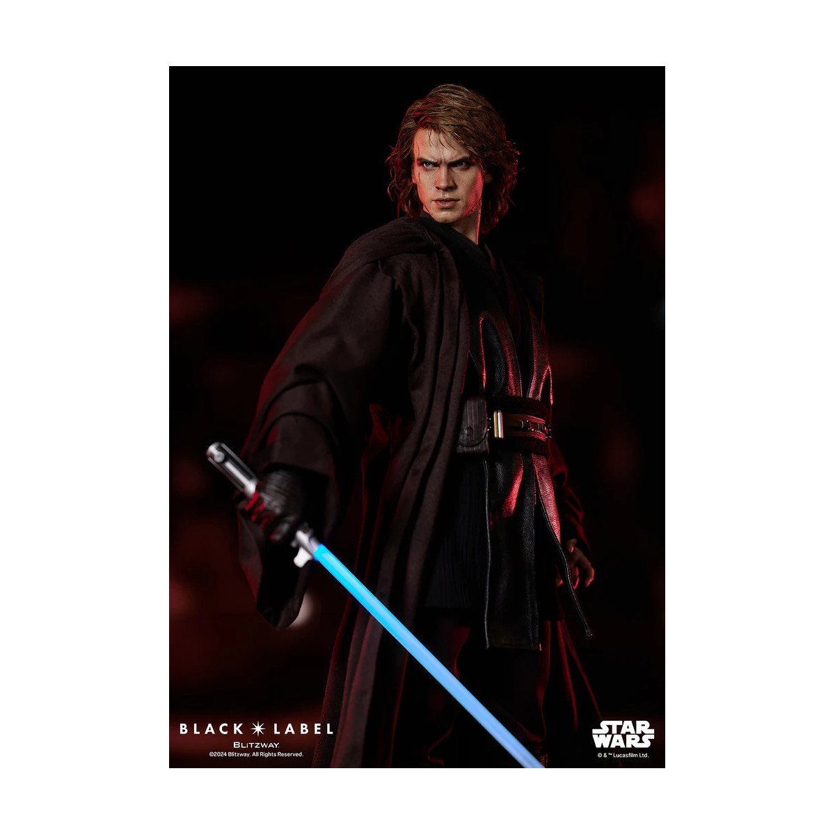 Estatua Blitzway Superb Scale - Anakin Skywalker Etiqueta Negra 002 1/4 - Star Wars Episodio III
