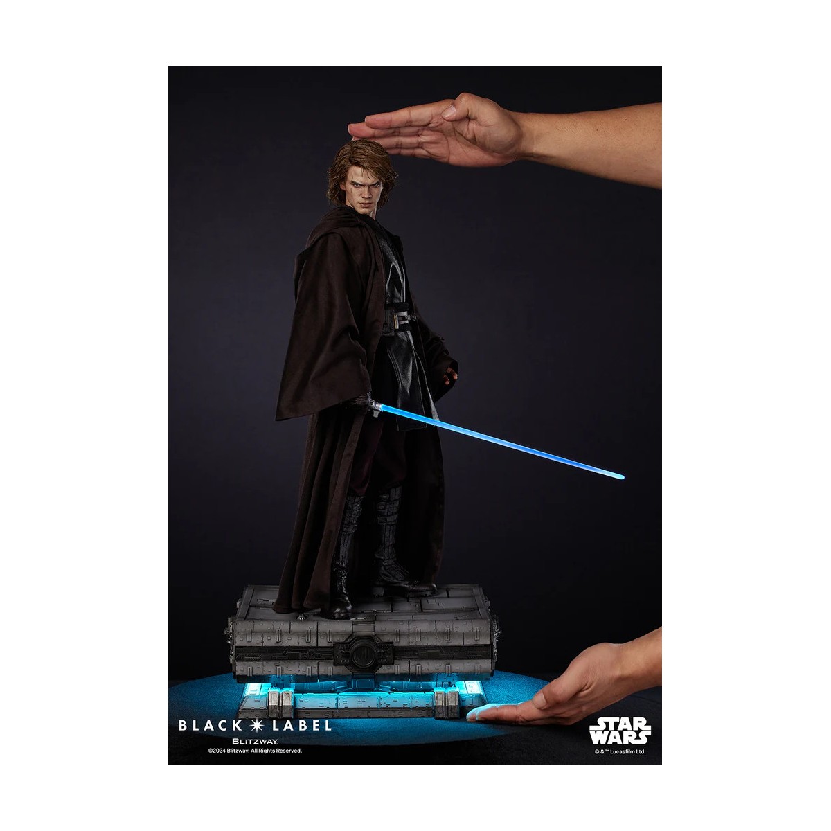 Estatua Blitzway Superb Scale - Anakin Skywalker Etiqueta Negra 002 1/4 - Star Wars Episodio III