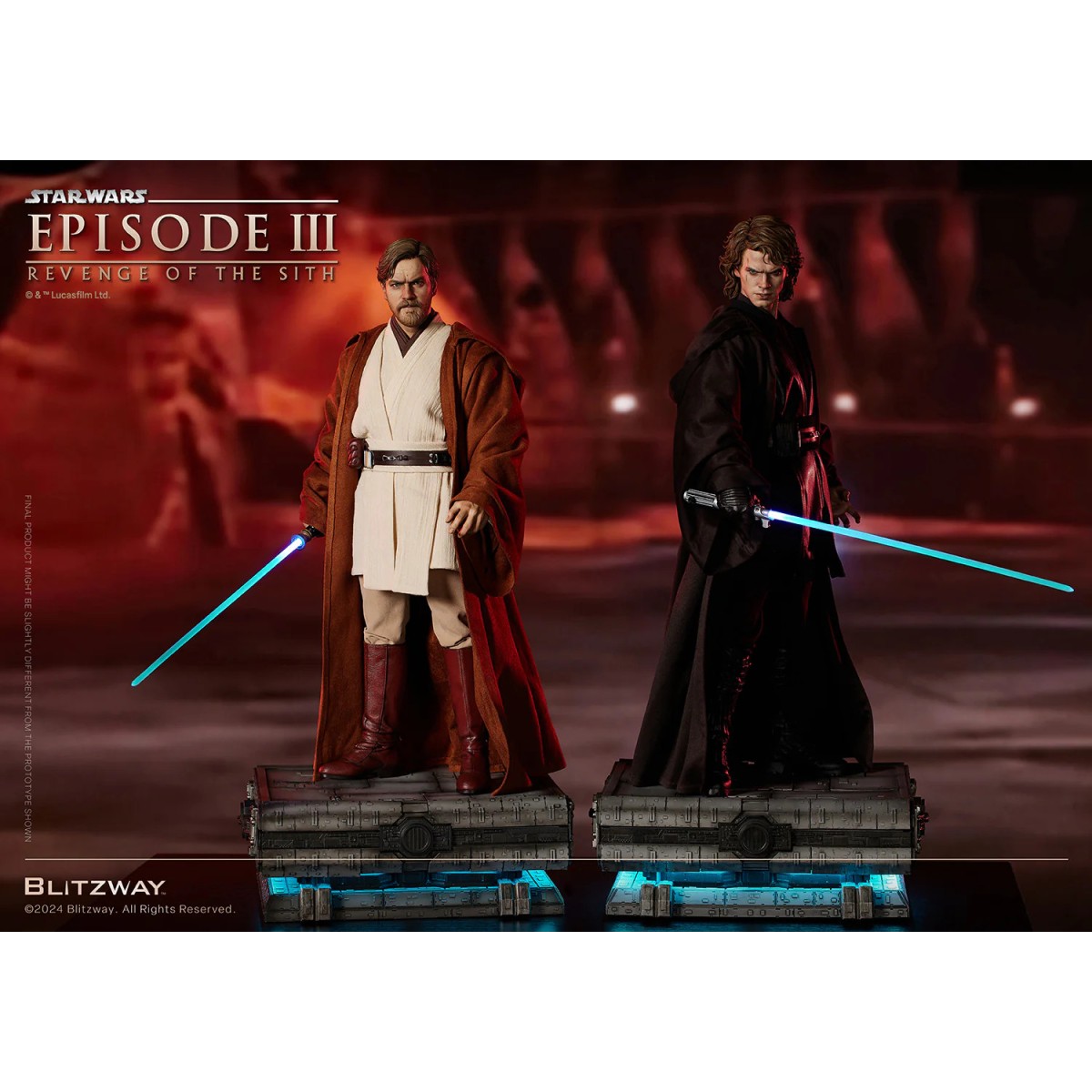Estatua Blitzway Superb Scale - Obi-Wan Kenobi Versión Estándar 1/4 - Star Wars Episodio III