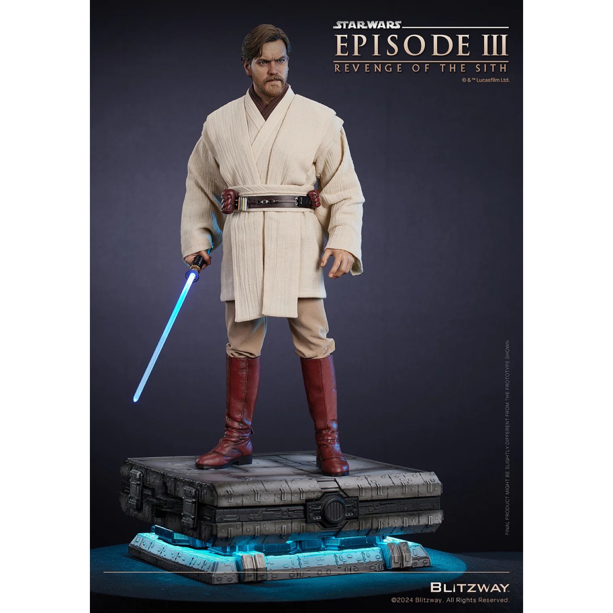 Estatua Blitzway Superb Scale - Obi-Wan Kenobi Versión Estándar 1/4 - Star Wars Episodio III