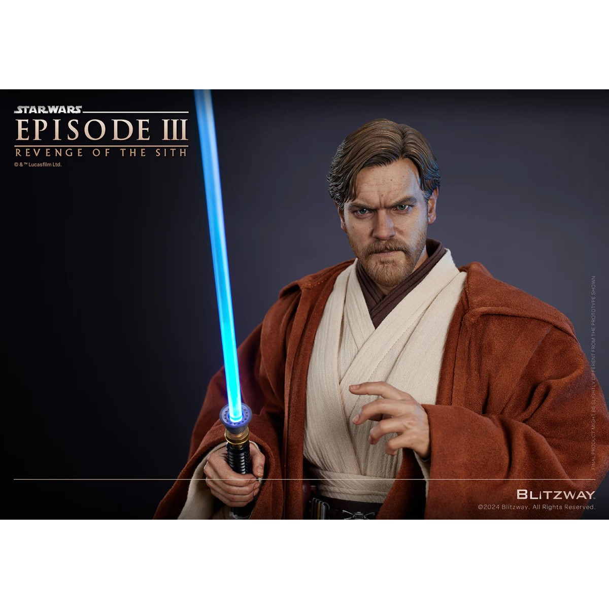 Estatua Blitzway Superb Scale - Obi-Wan Kenobi Versión Estándar 1/4 - Star Wars Episodio III