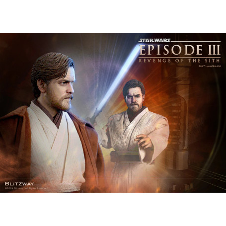 Estatua Blitzway Superb Scale - Obi-Wan Kenobi Versión Estándar 1/4 - Star Wars Episodio III