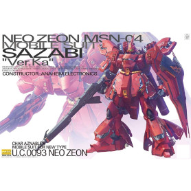 Bandai - Gunpla - Gundam 1/100 MG - MSN-04 SAZABI Ver. Ka - Mobile Suit Gundam : Contraataque de Char