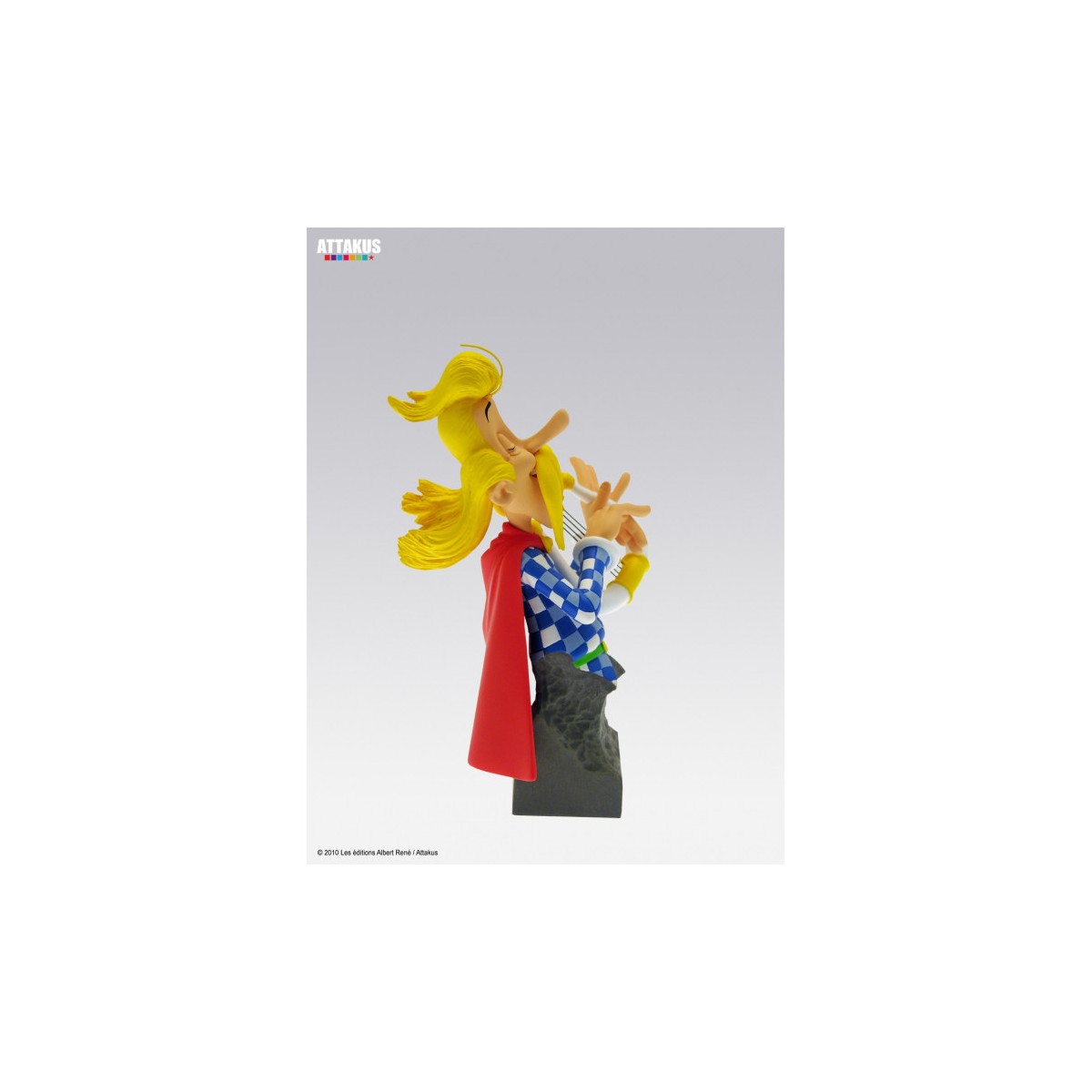 Attakus - Astérix - Busto de resina Assurancetourix - Colección Petibonum