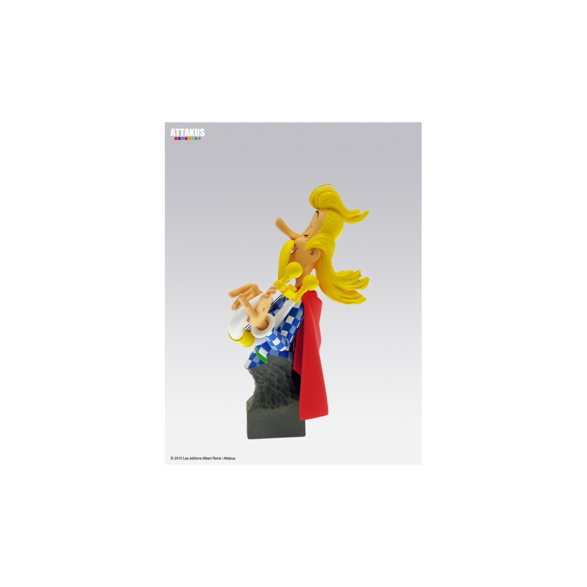 Attakus - Astérix - Busto de resina Assurancetourix - Colección Petibonum