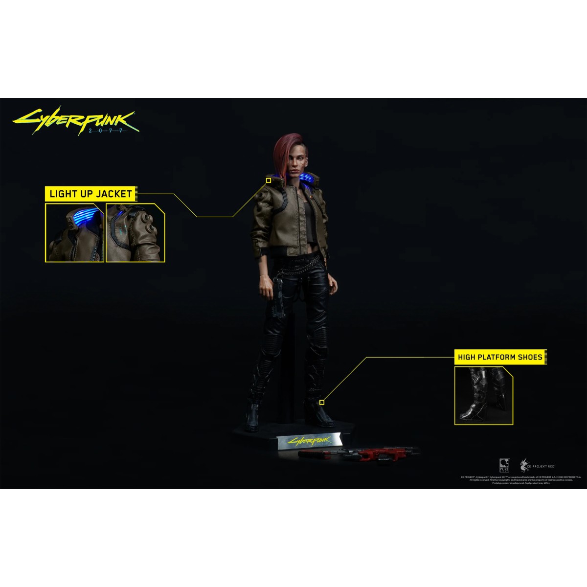 Pure Arts - V Masculino, V Femenino y Yaiba Kusanagi Ultimate Set 1/6 - Cyberpunk 2077