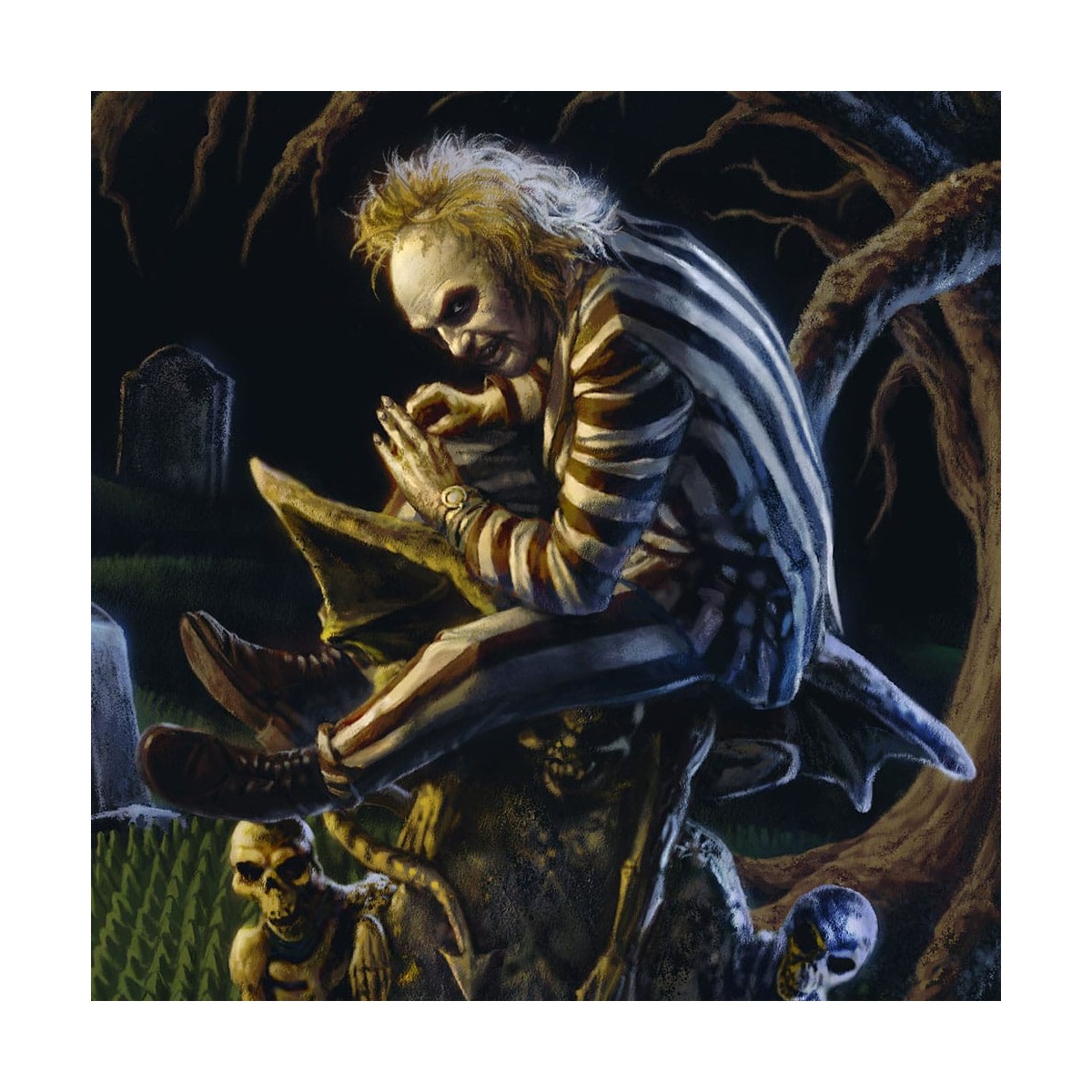 Impresión Sideshow Beetlejuice - Impresión artística El fantasma con más - 46 x 61 cm - sin marco