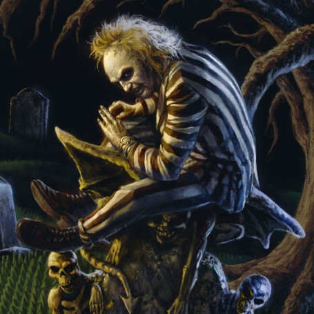 Impresión Sideshow Beetlejuice - Impresión artística El fantasma con más - 46 x 61 cm - sin marco