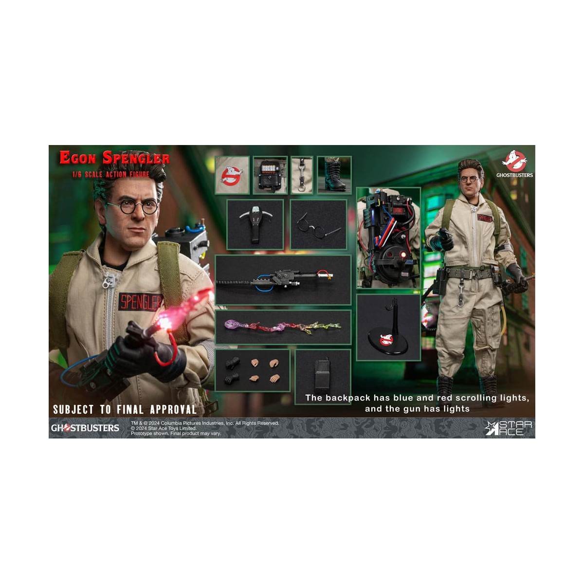 Star Ace - Egon Spengler 1/6 - Los Cazafantasmas (1984)