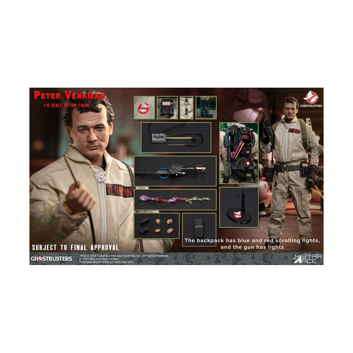 Star Ace - Peter Venkman 1/6 - Cazafantasmas (1984)