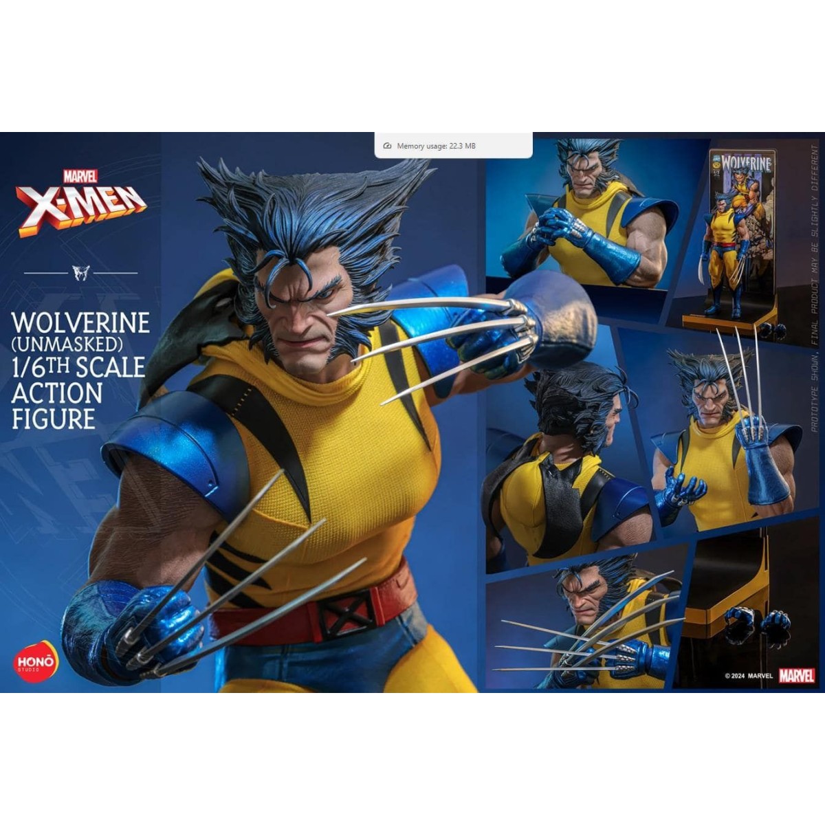 Hot Toys/Hono Studio - Marvel X-Men - Lobezno desenmascarado 1/6