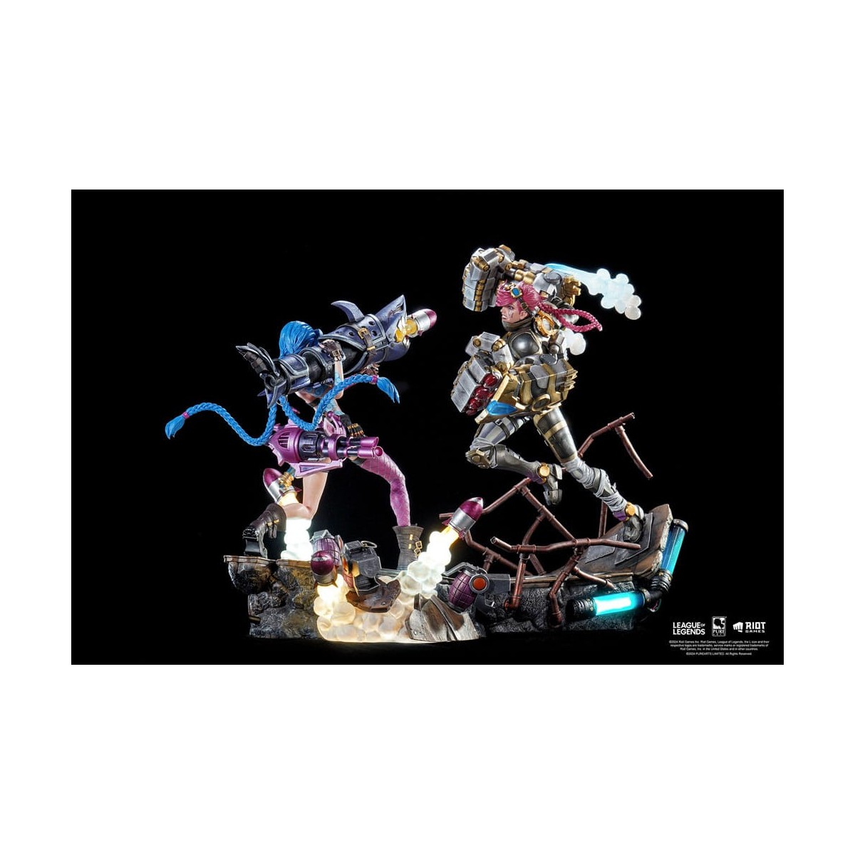 Pure Arts - League of Legends JINX & VI Paquete de estatuas a escala 1/6
