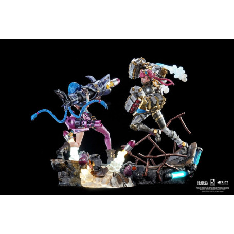 Pure Arts - League of Legends JINX & VI Paquete de estatuas a escala 1/6