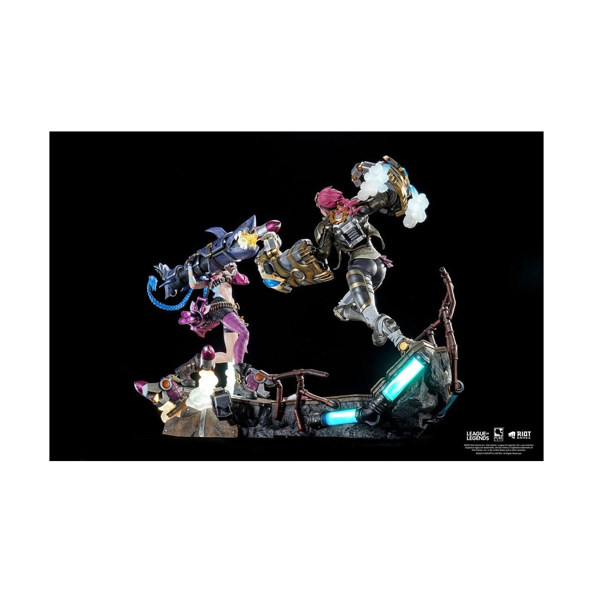 Pure Arts - League of Legends JINX & VI Paquete de estatuas a escala 1/6
