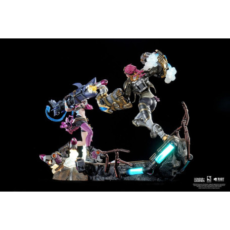 Pure Arts - League of Legends JINX & VI Paquete de estatuas a escala 1/6