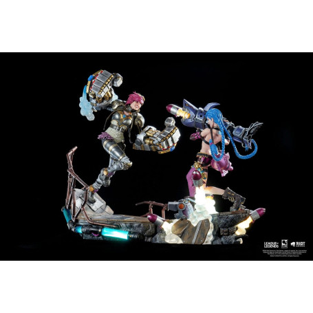 Pure Arts - League of Legends JINX & VI Paquete de estatuas a escala 1/6