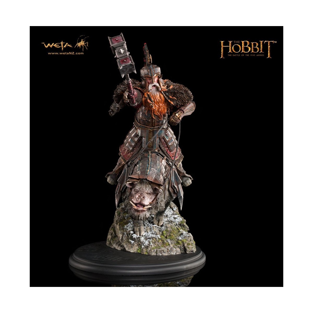 Weta Le Hobbit statue 1/6 Dain Pied d'Acier