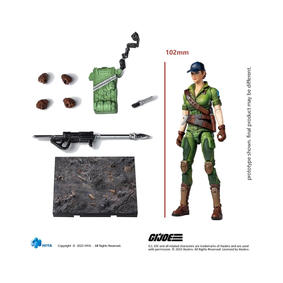 HIYA TOYS - Mini Serie Exquisita 1/18 - G.I.Joe - Lady Jaye
