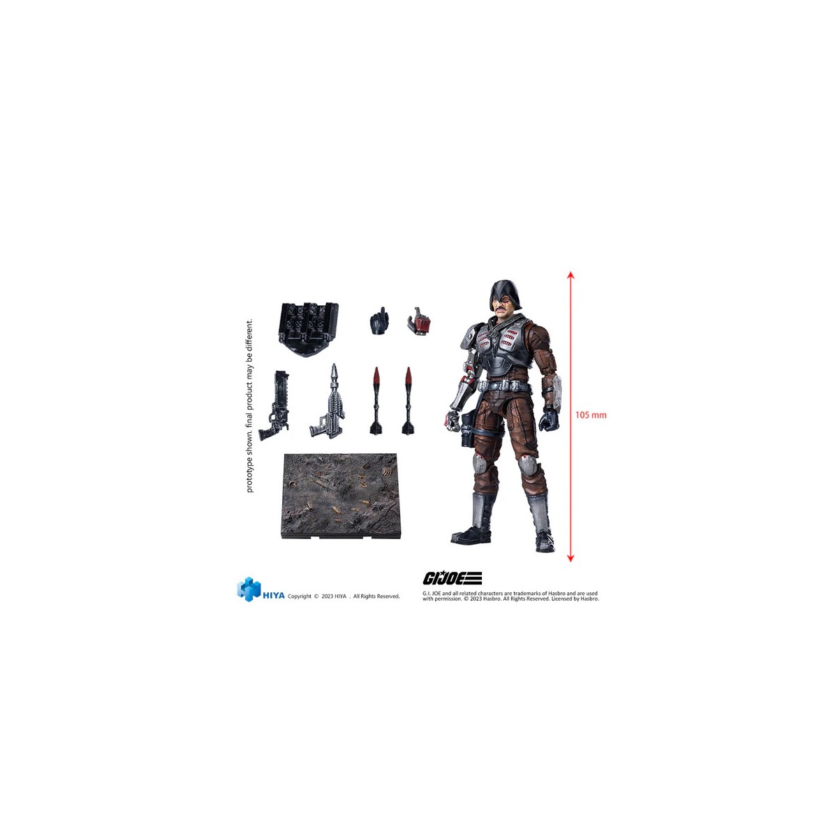 HIYA TOYS - Mini Serie Exquisita 1/18 - G.I.Joe - Major Bludd