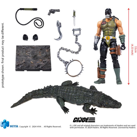 HIYA TOYS - Exquisite Mini Series 1/18 - G.I.Joe - Croc Master & Fiona