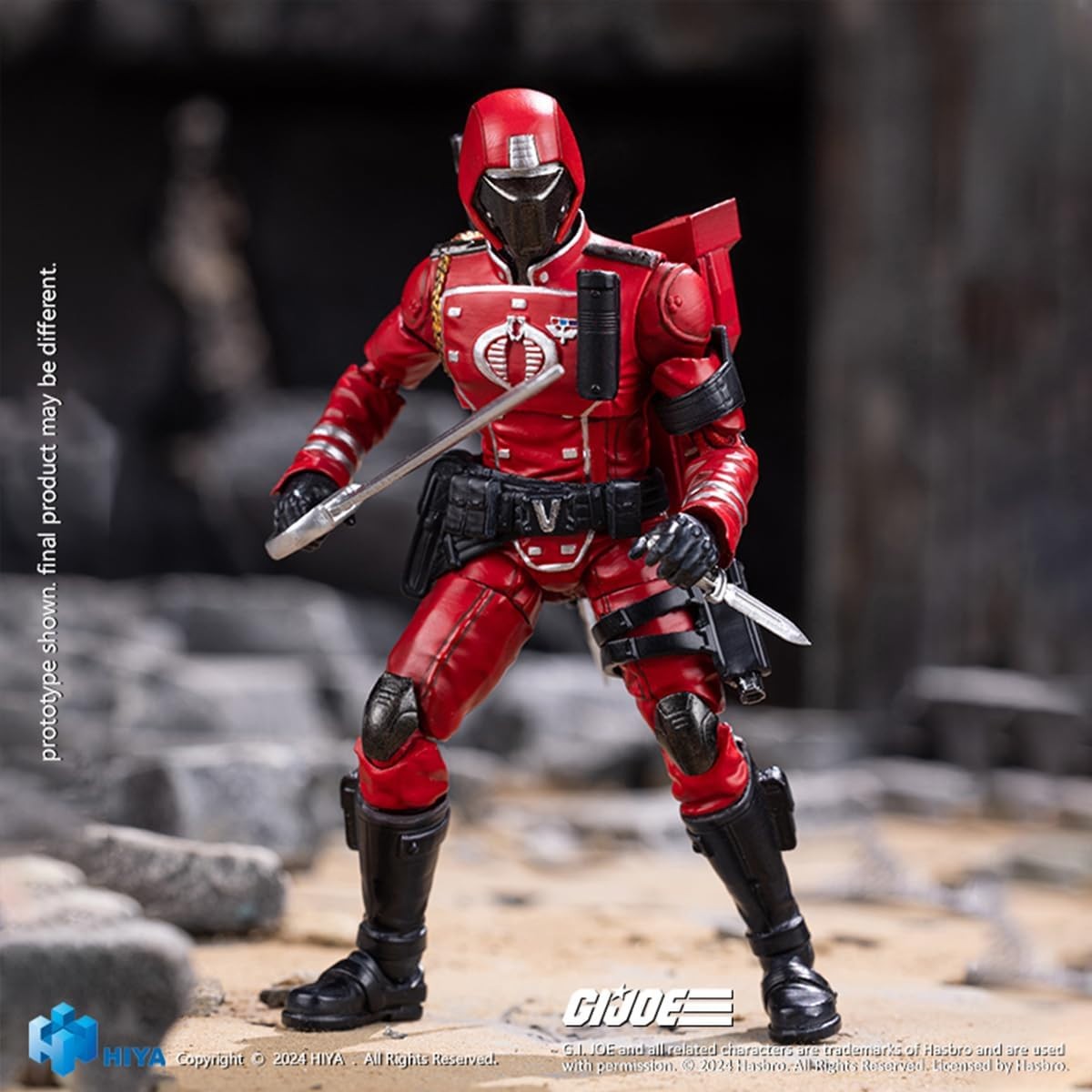 HIYA TOYS - Mini Serie Exquisita 1/18 - G.I.Joe - Guardia Carmesí