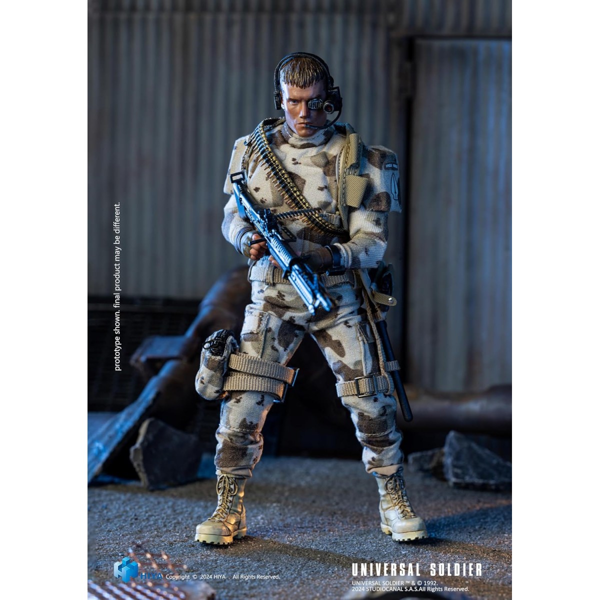 HIYA TOYS - Exquisita Super Serie 1/12 - Soldado Universal (1992) Andrew Scott