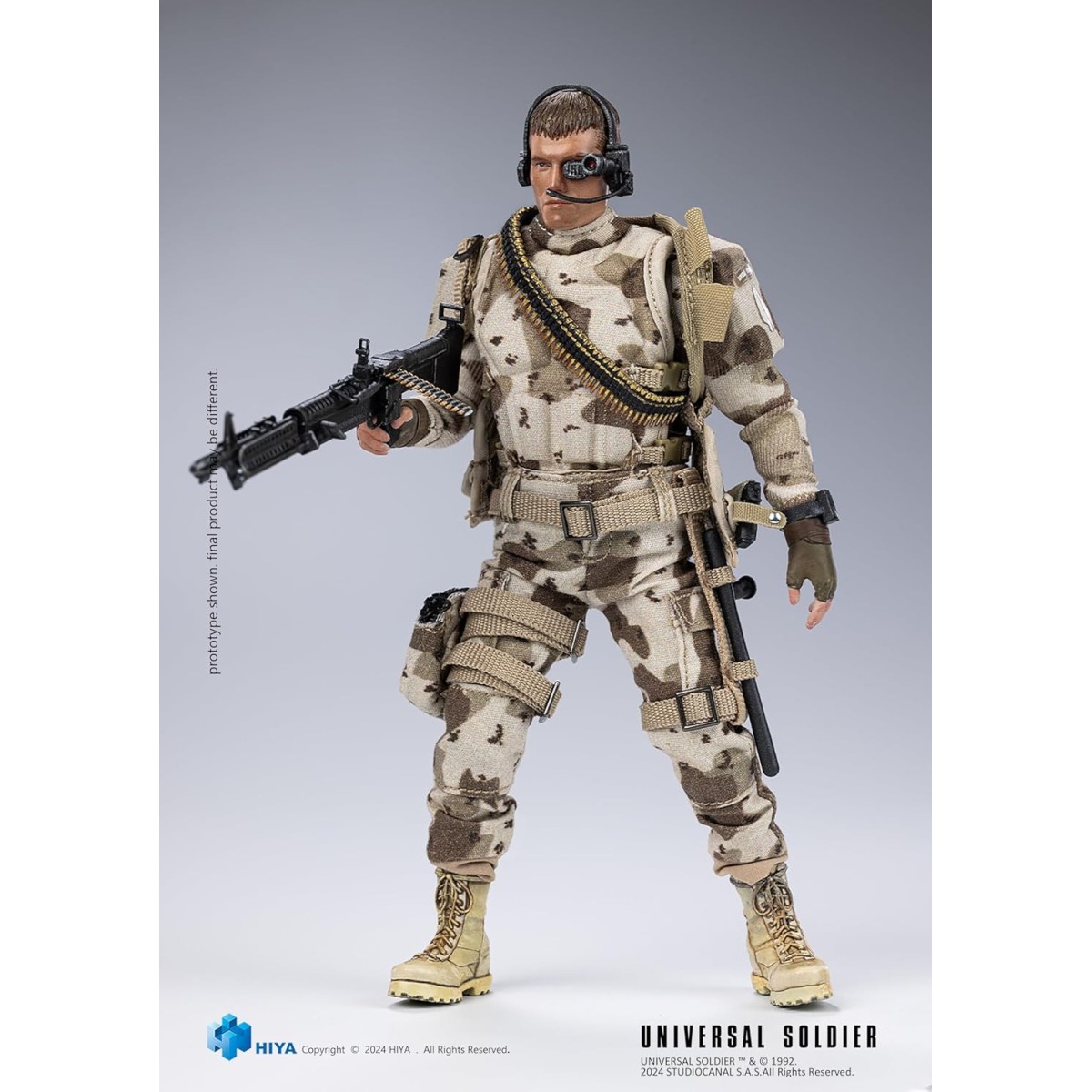 HIYA TOYS - Exquisita Super Serie 1/12 - Soldado Universal (1992) Andrew Scott