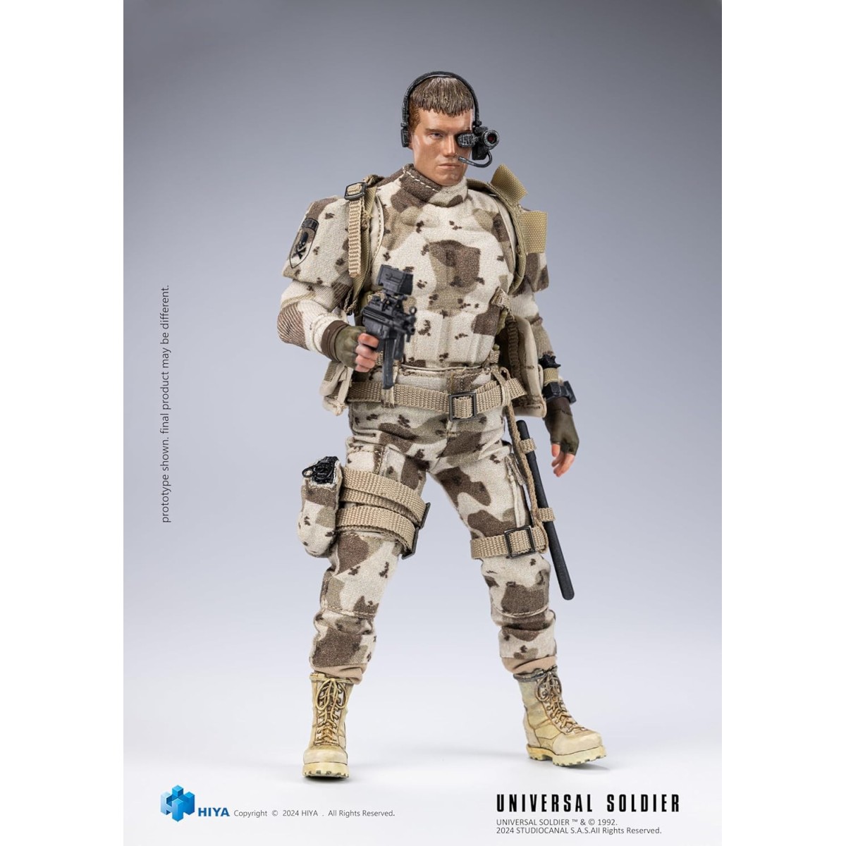HIYA TOYS - Exquisita Super Serie 1/12 - Soldado Universal (1992) Andrew Scott