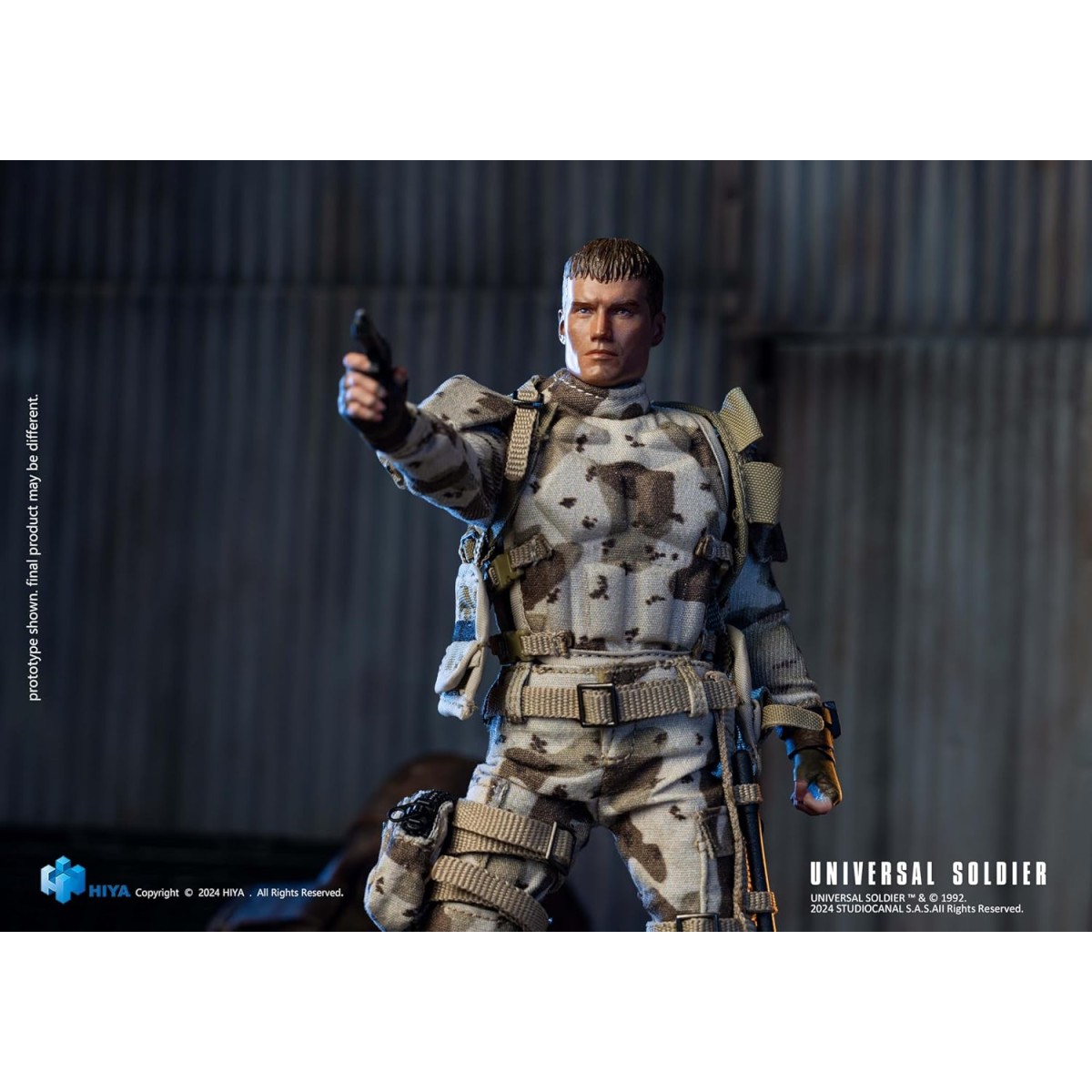 HIYA TOYS - Exquisita Super Serie 1/12 - Soldado Universal (1992) Andrew Scott
