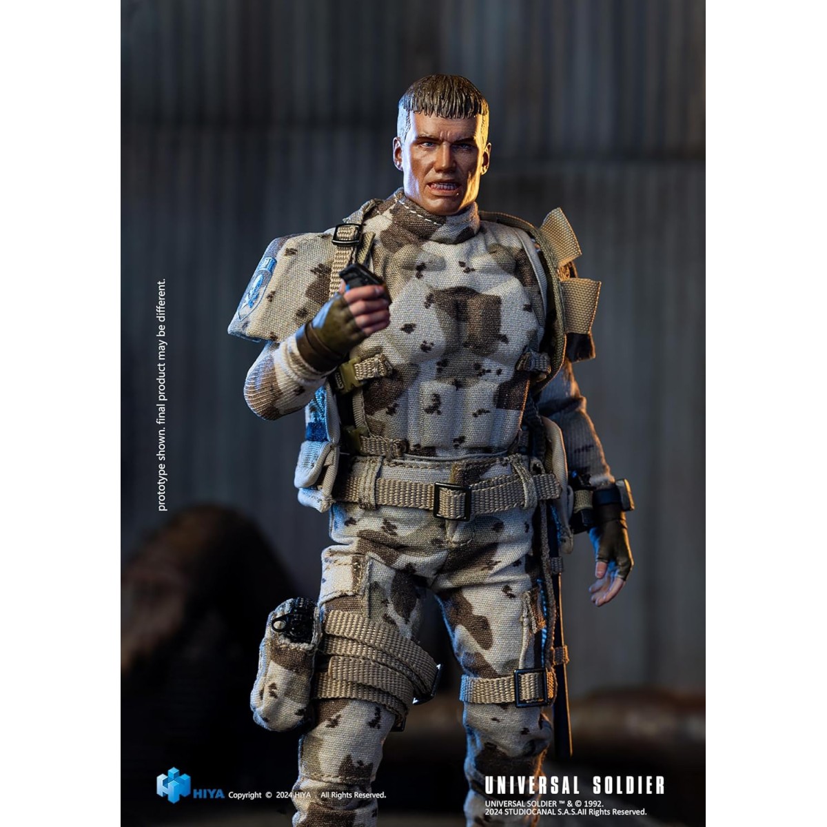 HIYA TOYS - Exquisita Super Serie 1/12 - Soldado Universal (1992) Andrew Scott