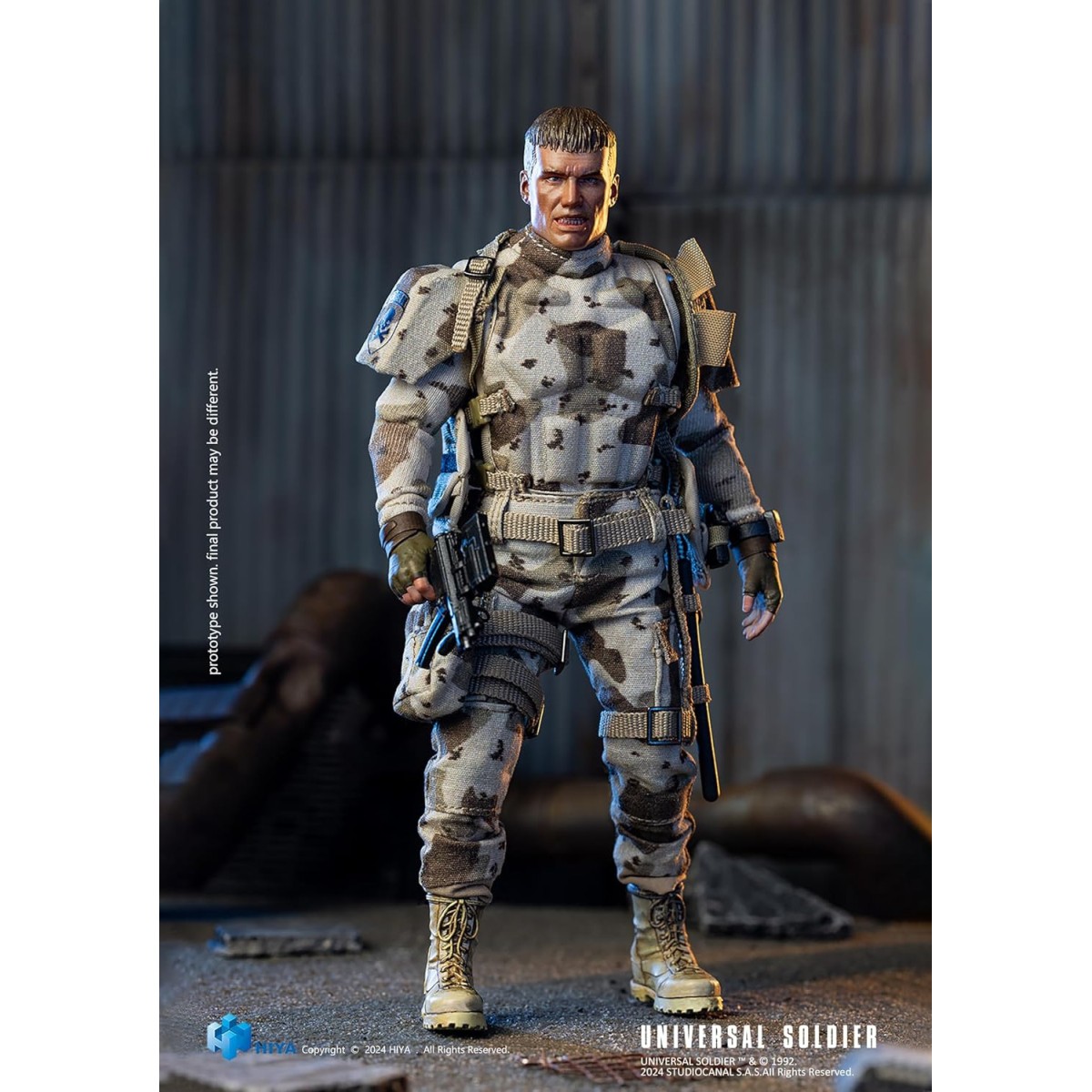 HIYA TOYS - Exquisita Super Serie 1/12 - Soldado Universal (1992) Andrew Scott