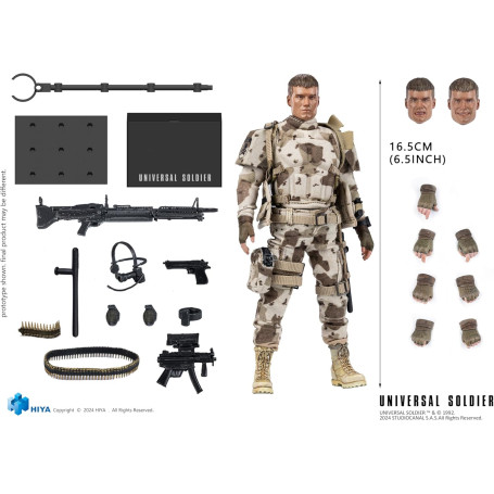 HIYA TOYS - Exquisita Super Serie 1/12 - Soldado Universal (1992) Andrew Scott