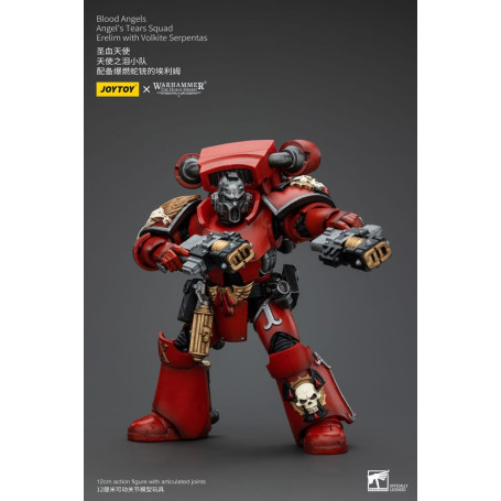 JoyToy Space Marines - Blood Angels - Angel's Tears Squad - Erelim con Volkite Serpentas 1/18