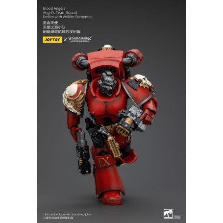 JoyToy Space Marines - Blood Angels - Angel's Tears Squad - Erelim con Volkite Serpentas 1/18