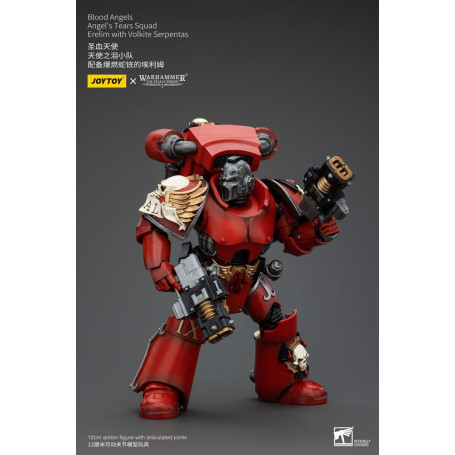 JoyToy Space Marines - Blood Angels - Angel's Tears Squad - Erelim con Volkite Serpentas 1/18