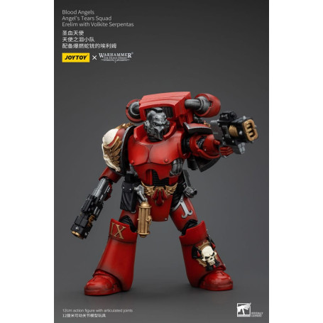 JoyToy Space Marines - Blood Angels - Angel's Tears Squad - Erelim con Volkite Serpentas 1/18