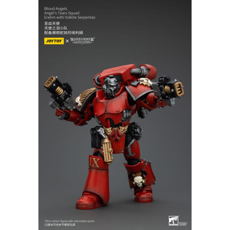 JoyToy Space Marines - Blood Angels - Angel's Tears Squad - Erelim con Volkite Serpentas 1/18