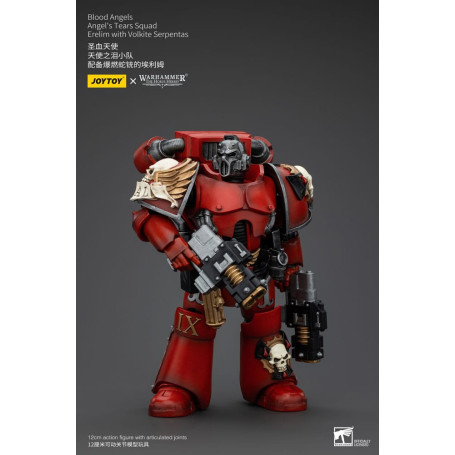 JoyToy Space Marines - Blood Angels - Angel's Tears Squad - Erelim con Volkite Serpentas 1/18
