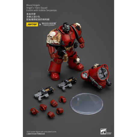 JoyToy Space Marines - Blood Angels - Angel's Tears Squad - Erelim con Volkite Serpentas 1/18