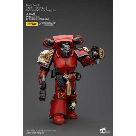 JoyToy Space Marines - Blood Angels - Angel's Tears Squad - Erelim con Volkite Serpentas 1/18