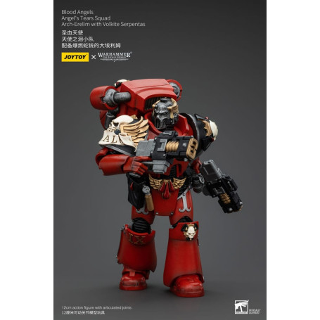 JoyToy Space Marines - Blood Angels - Angel's Tears Squad - Arch-Erelim con Volkite Serpentas 1/18