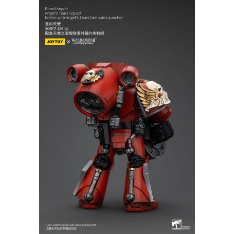 JoyToy Space Marines - Blood Angels - Escuadra Angel's Tears - Erelim con Lanzagranadas Angel's Tears 1/18