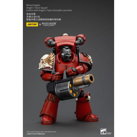 JoyToy Space Marines - Blood Angels - Escuadra Angel's Tears - Erelim con Lanzagranadas Angel's Tears 1/18