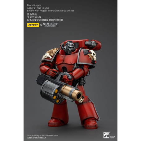 JoyToy Space Marines - Blood Angels - Escuadra Angel's Tears - Erelim con Lanzagranadas Angel's Tears 1/18