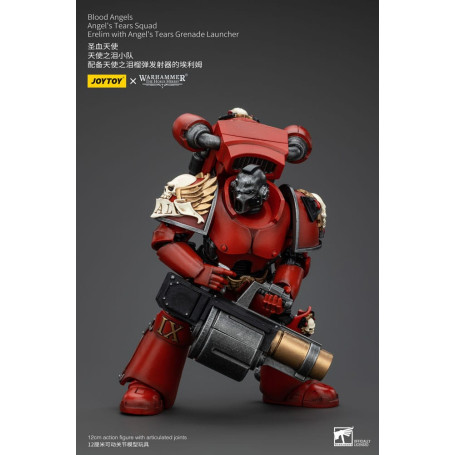 JoyToy Space Marines - Blood Angels - Escuadra Angel's Tears - Erelim con Lanzagranadas Angel's Tears 1/18