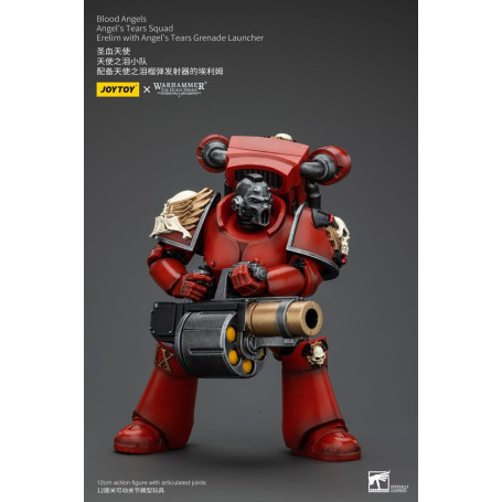 JoyToy Space Marines - Blood Angels - Escuadra Angel's Tears - Erelim con Lanzagranadas Angel's Tears 1/18